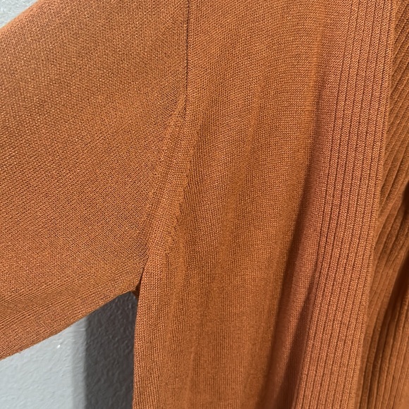 Uniqlo brand Size Medium open front Cardigan Cinnamon Color - Picture 7 of 15